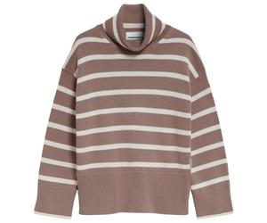 ARMEDANGELS - Women's Chanaa Stripes - Pull - M - cinnamon dust / oatmilk