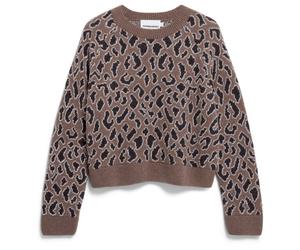ARMEDANGELS - Women's Diliriaa Leopaa - Pull - XXL - walnut cream
