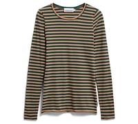 ARMEDANGELS - Women's Einiaara Stripes - Haut à manches longues - L - amberwood / midnight reef