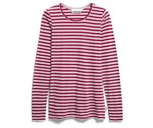 ARMEDANGELS - Women's Einiaara Stripes - Haut à manches longues - XS - moonlit lilac / velvet red