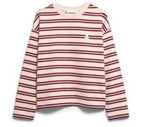 ARMEDANGELS - Women's Frankaa Maarlen Bold - Pull - L - undyed / velvet red / soft blue
