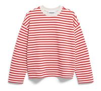ARMEDANGELS - Women's Frankaa Stripe - Pull - XXL - undyed / mars red