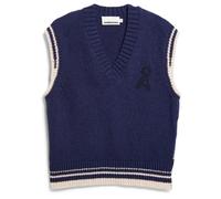 ARMEDANGELS - Women's Iconic Å College Knit Vest - Pull - M - tinted navy / oatmilk