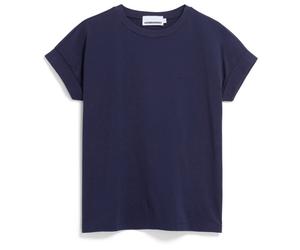 ARMEDANGELS - Women's Idaa Logo - T-shirt - M - tinted navy