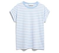 ARMEDANGELS - Women's Idaara Stripes - T-shirt - L - white / soft blue