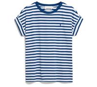 ARMEDANGELS - Women's Idaara Stripes - T-shirt - XS - white / lapis blue