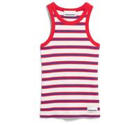 ARMEDANGELS - Women's Kanitaa Stripes - Débardeur - L - light oatmilk / mars red / dynamo blue