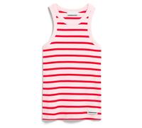 ARMEDANGELS - Women's Kanitaa Stripes - Débardeur - L - pink mist / mars red