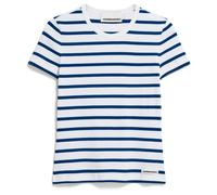 ARMEDANGELS - Women's Kardaa Stripes - T-shirt - XL - white / lapis blue