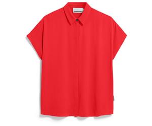 ARMEDANGELS - Women's Larisaana - Chemisier - L - mars red