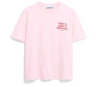 ARMEDANGELS - Women's Lualaa Embro - T-shirt - XL - pink mist