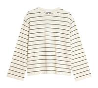 ARMEDANGELS - Women's Marynaa Fine Stripe - Haut à manches longues - L - oatmilk / black