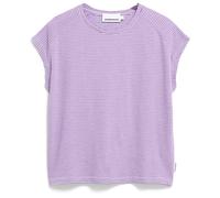ARMEDANGELS - Women's Ofeliaa Lovely Stripes - T-shirt - XS - oatmilk / orchid