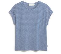 ARMEDANGELS - Women's Ofeliaa Lovely Stripes - T-shirt - XXL - oatmilk / lapis blue
