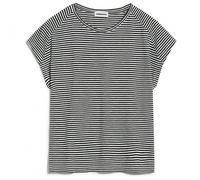 ARMEDANGELS - Women's Oneliaa Lovely Stripes - T-shirt - L - black / oatmilk