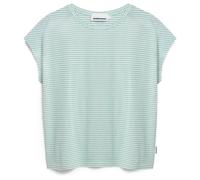 ARMEDANGELS - Women's Slub Jersey Stripe - T-shirt - XS - oatmilk / foam