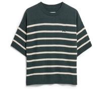 ARMEDANGELS - Women's Stripe Linen Blend Sweater - Pull - M - space steel / undyed