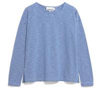 ARMEDANGELS - Women's Xianaa Lovely Stripes - Haut à manches longues - M - oatmilk / dynamo blue