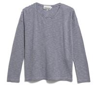 ARMEDANGELS - Women's Xianaa Lovely Stripes - Haut à manches longues - XL - oatmilk / blue noon