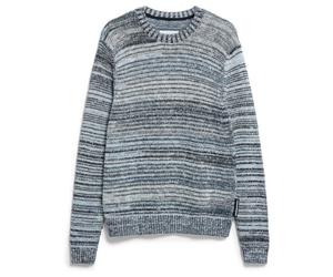 ARMEDANGELS - Yarnmix Knit Sweater - Pull - XL - black / oatmilk / wedgewood