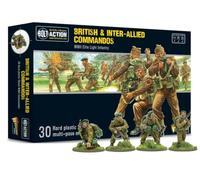 Armée britannique et commandos interalliés - Miniatures en plastique à l'échelle 28 mm pour Bolt Action par Warlord Games - Miniatures hautement détaillées de la Seconde Guerre mondiale pour jeux de