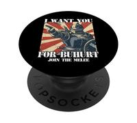 Armée de Buhurt - Jeux de Chevalier de Gymnastique Athlètes PopSockets PopGrip Adhésif