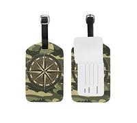 Armée De Camouflage Etiquettes à Bagages de Valises Voyage en Cuir Etiquette Nom Adresse ID Tags Drôle pour Les Garçons Filles(3PACK)