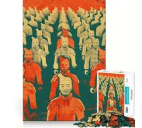 Armée de Terre Cuite Puzzle de 1000 pièces pour Adolescents Jeu de réflexion et de complicité Découpe de précision Pièce de Collection Artistique 50x75cm