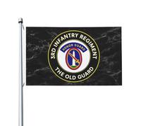 Armée Des États-Unis, 3E Régiment D'Infanterie (La Vieille Garde) Drapeau Décoratif Drapeau De Jardin Avec Œillets Garden Flag Pour Pelouse Extérieur Intérieur 90X150Cm