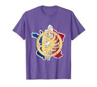 Armée Militaire Française Etrangere Troupe Disant Design T-Shirt, Homme, Violet Chiné, S