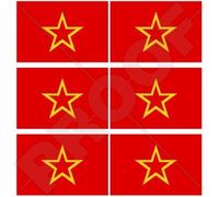 Armée rouge soviétique drapeau russe URSS Russie des Forces armées 40 mm (40,6 cm) Téléphone Mobile Mini en vinyle autocollants, Stickers x6