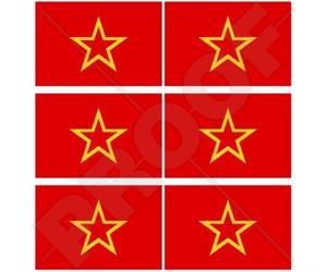 Armée rouge soviétique drapeau russe URSS Russie des Forces armées 40 mm (40,6 cm) Téléphone Mobile Mini en vinyle autocollants, Stickers x6