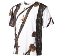 ARMÉE TACTIQUE DE CHASSE TRAPPEUR T-SHIRT 100 % COTON HIVER HUNTER SNOW CAMOUFLA