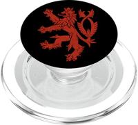 Armements de la République tchèque - Drapeau Lion Double Queue - Rouge PopSockets PopGrip pour MagSafe