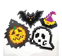 Armena Lot de 4 aimants pour réfrigérateur ou Tableau Blanc avec Pierres de mosaïque en Acrylique 5 x 5 mm Motif Halloween Multicolore