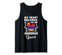 Armenian Queen Armenian Wife Girlfriend Armenia Flag Débardeur