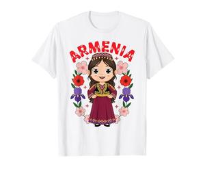 Arménie Arménienne Fille Traditionnelle Robe Fleurs Heritage T-Shirt