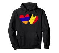 Arménie Belgique Amour Coeur Arménien Belge Double Nationalité Sweat à Capuche