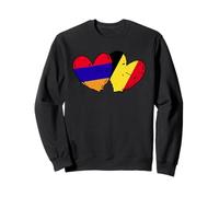 Arménie Belgique Amour Coeur Arménien Belge Double Nationalité Sweatshirt