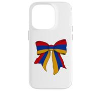 Arménie Fierté Arménienne Drapeau Fille Coquette Nœud Ruban Coque pour iPhone 14 Pro