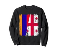 Arménie Géorgie Demi-drapeau Arménienne Géorgienne Racines Sweatshirt