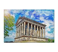 Arménie Puzzle 1000 pièces Temple Garni Erevan Arménie Jeu d'art Souvenir de voyage en bois