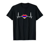 Arménie Vintage Battement Cœur Drapeau Arménien T-Shirt