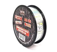 Armeriaonline Fil de pêche fluorocarbone 0,35 mm 34,83 livres transparent 150 mètres invisible moulinet Spinning pêche esturgeon truite canne à pêche