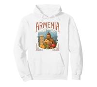 Armernia Mont Ararat et Khachkar, Grenade et Abricots Sweat à Capuche