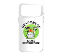 Armes de Destruction d'herbe drôle de Jeu de Mots de Golf Coque pour iPhone 17 Pro Max