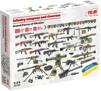 Armes D'Infanterie Et Chevrons Des Forces Armées D'Ukraine Maquette 1:35 ICM