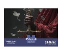 Armes et Roses Puzzle 1000 Pièces Jeu Cadeau Unique Puzzle À Faire Soi-même pour Décoration D'intérieur,Cadeaux Adultes Et Enfants À Partir De 14 Ans70x50cm/1000pcs