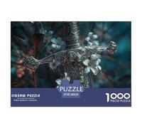 Armes et Roses Puzzle De 1000 Pièces Cadeaux pour Femmes, Cadeaux pour Hommes Puzzle À Faire Soi-même pour Décoration D'intérieur,Cadeaux Adultes Et Enfants38x26cm/1000pcs