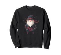 Armes Ninja Cool avec Père Noël dans Le Style de Noël Sweatshirt